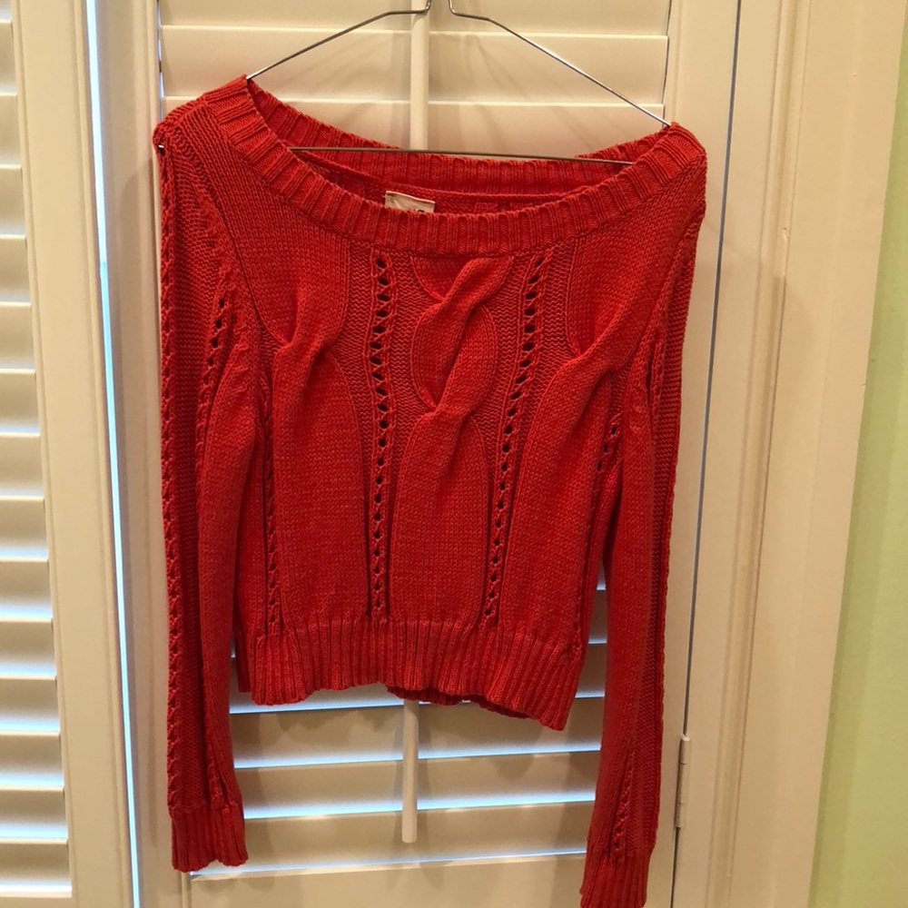 Orange cropped sweater!